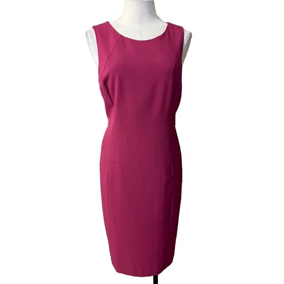 Kasper Separates Dress 10 Pink Sleeveless Stretch Sheath Career Church Classic - Picture 1 of 10